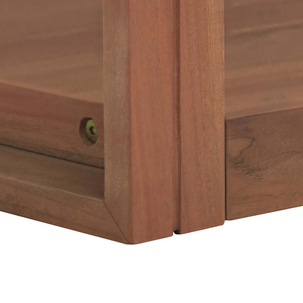 vidaXL Bathroom Cabinet | Natural Wood | Solid Teak Wood | Medium | Modern 5