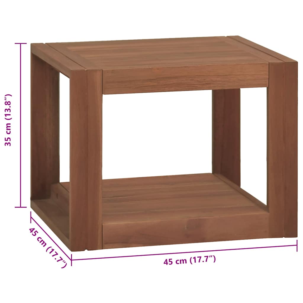vidaXL Bathroom Cabinet | Natural Wood | Solid Teak Wood | Medium | Modern 6