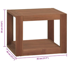 vidaXL Bathroom Cabinet | Natural Wood | Solid Teak Wood | Medium | Modern 6