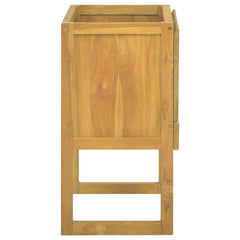 vidaXL Bathroom Cabinet | Natural Teak | Solid Teak Wood | Medium 4