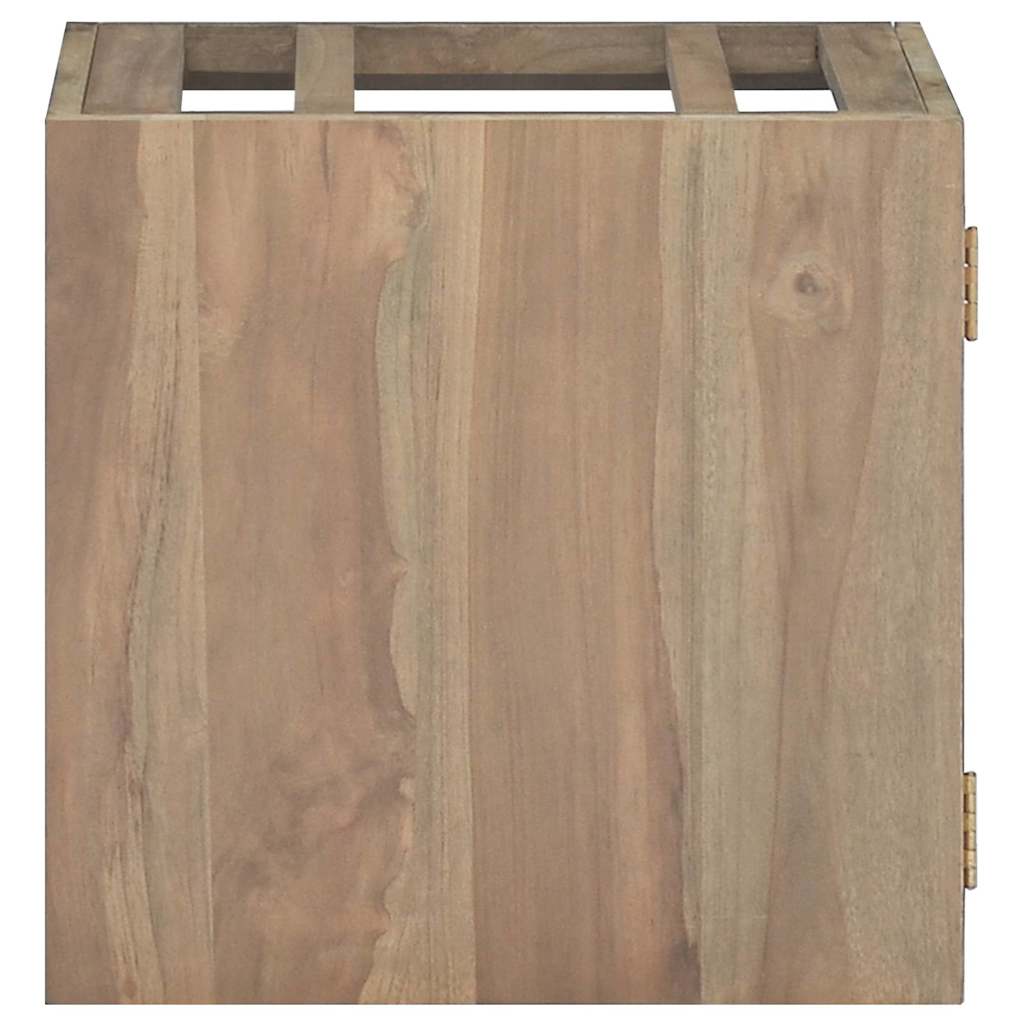 vidaXL Wall-mounted Bathroom Cabinet | Natural Teak | Solid teak wood | 45-59 cm 2