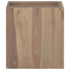 vidaXL Wall-mounted Bathroom Cabinet | Natural Teak | Solid teak wood | 45-59 cm 3