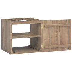 vidaXL Wall-mounted Bathroom Cabinet | Natural Teak | Solid teak wood | 45-59 cm 5