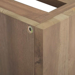 vidaXL Wall-mounted Bathroom Cabinet | Natural Teak | Solid teak wood | 45-59 cm 6