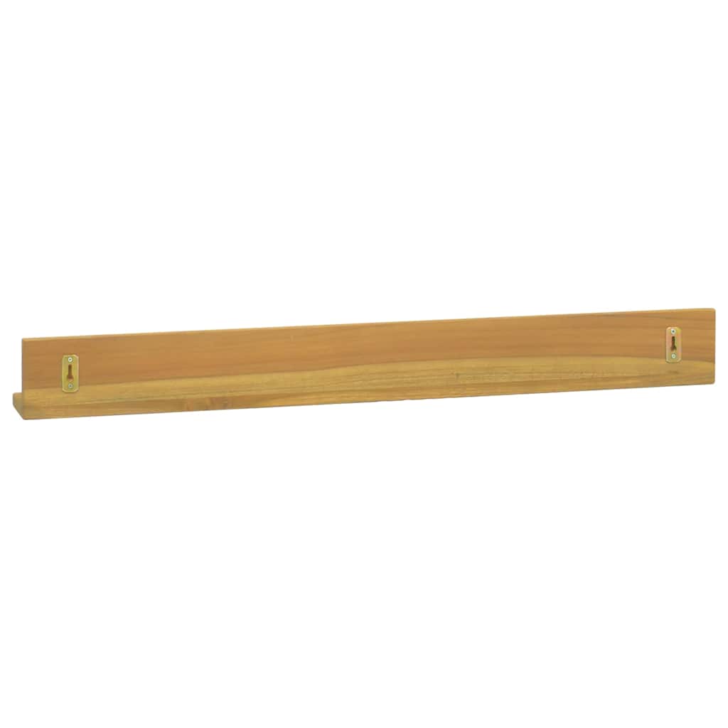 vidaXL Wall Shelves 2 pcs 90x10x10 cm Solid Wood Teak 4
