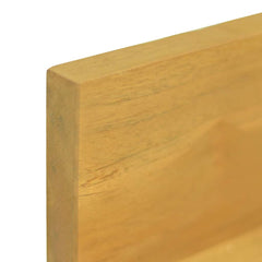 vidaXL Wall Shelves 2 pcs 90x10x10 cm Solid Wood Teak 6