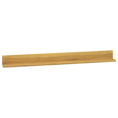 vidaXL Wall Shelf | Natural Teak | Solid teak wood with a natural finish 2