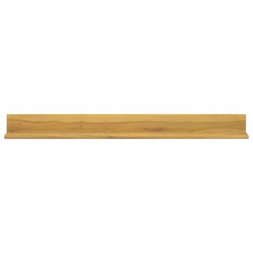 vidaXL Wall Shelf | Natural Teak | Solid teak wood with a natural finish 3