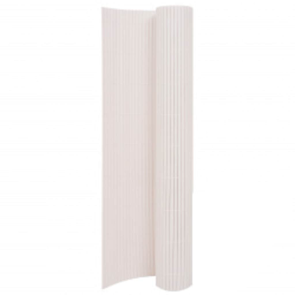 vidaXL Double-Sided Garden Fence 110x400 cm White 1