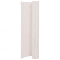 vidaXL Double-Sided Garden Fence 110x400 cm White 1