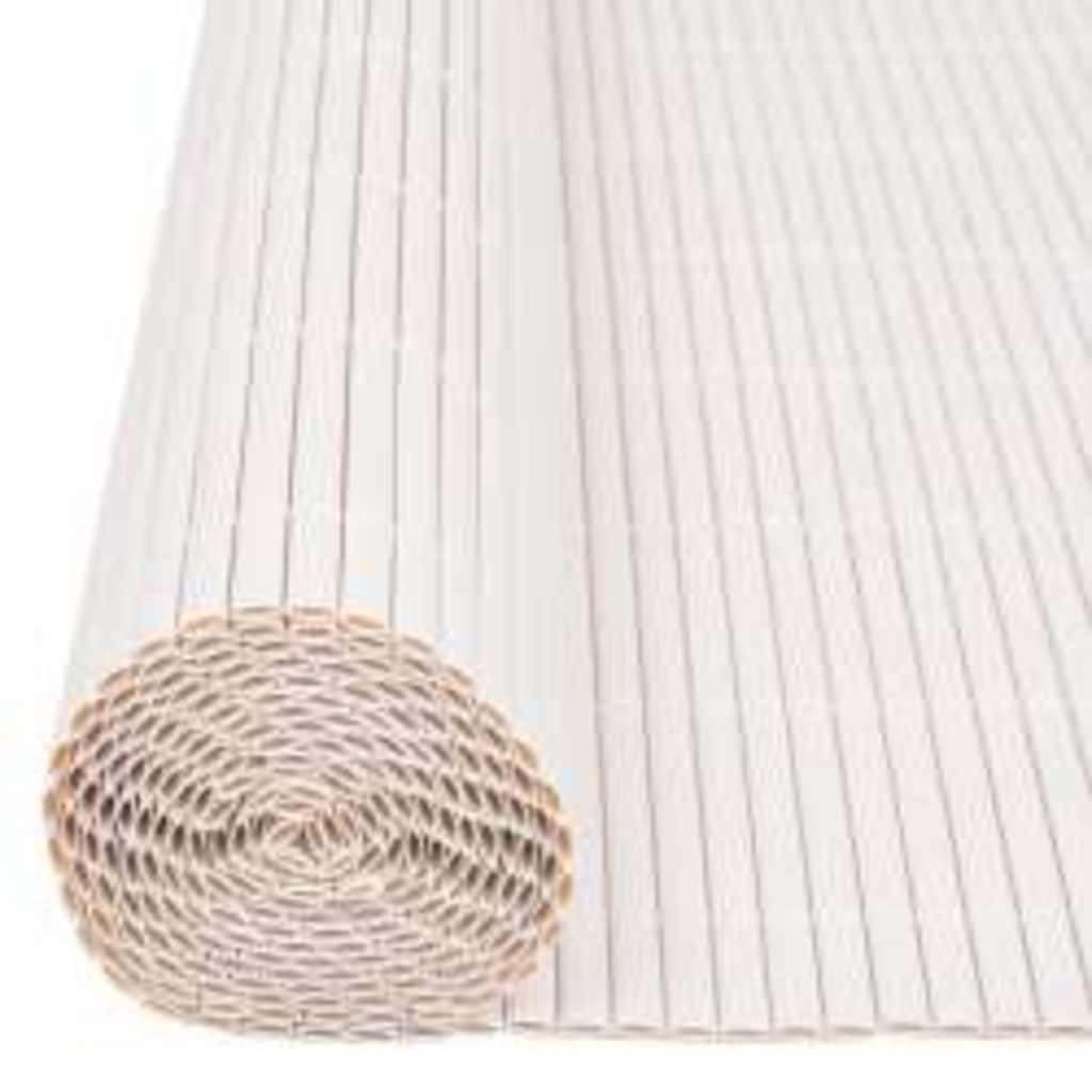 vidaXL Double-Sided Garden Fence 110x400 cm White 4