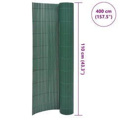 vidaXL Double-Sided Garden Fence 110x400 cm Green 6