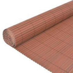 vidaXL Double-Sided Garden Fence 110x400 cm Brown 3
