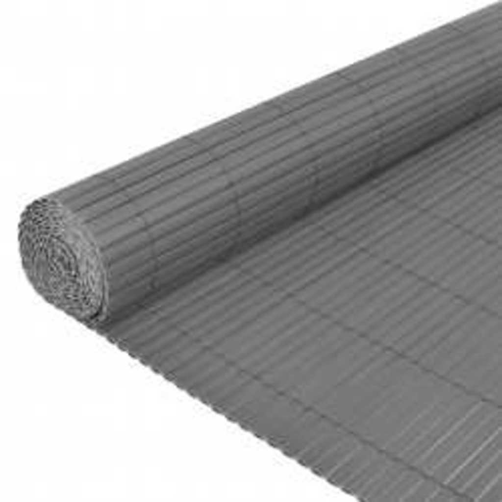 vidaXL Double-Sided Garden Fence 110x400 cm Grey 3