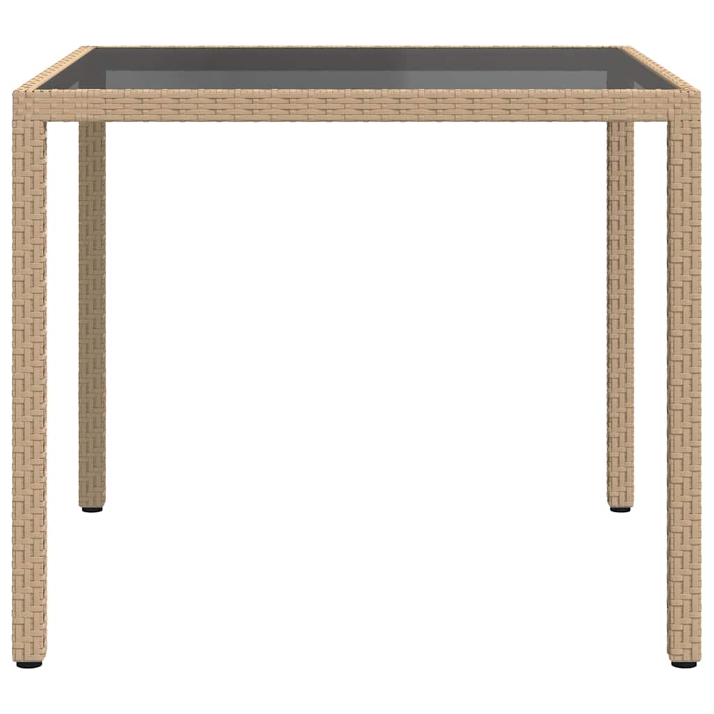 vidaXL Garden Table | Beige and Black 4