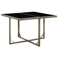 vidaXL Garden Table | Grey and Black 1