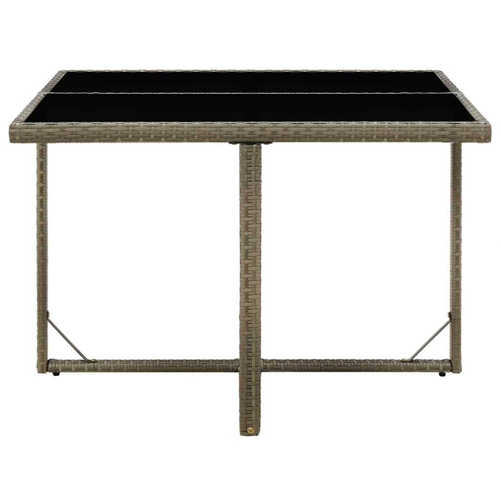 vidaXL Garden Table | Grey and Black 3