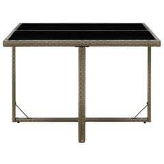 vidaXL Garden Table | Grey and Black 3
