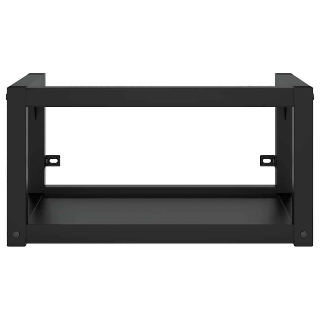vidaXL Bathroom Washbasin Frame | Black | Powder-coated iron | Small 3