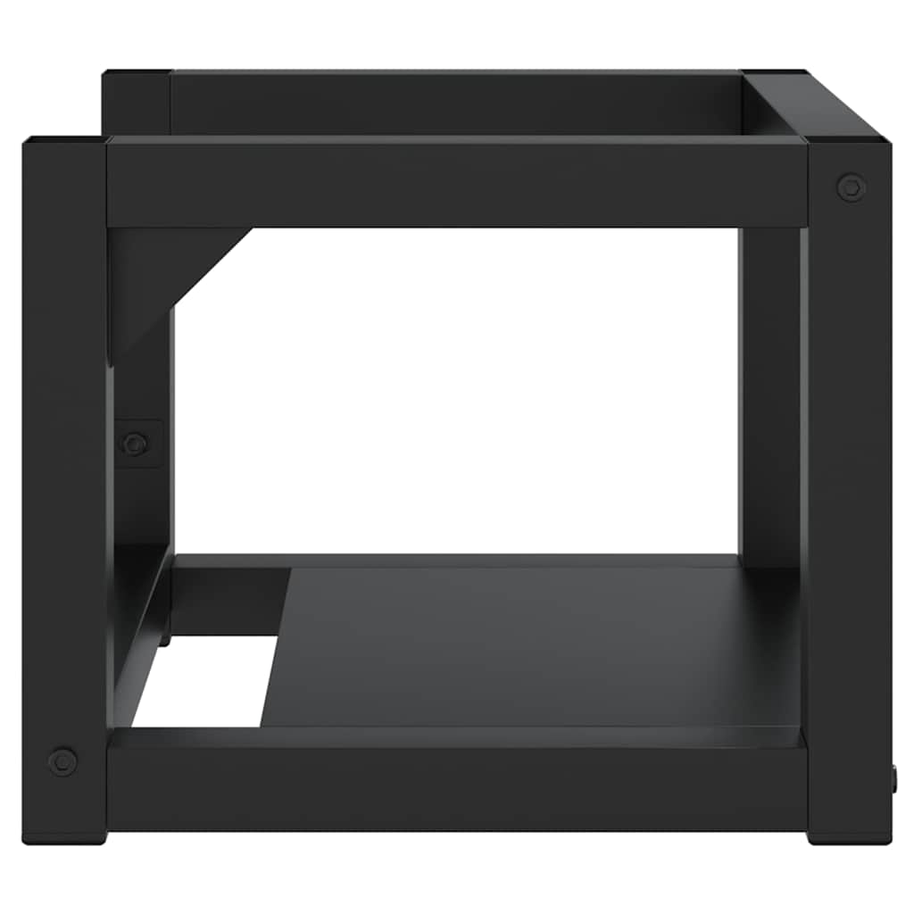 vidaXL Bathroom Washbasin Frame | Black | Powder-coated iron | Small 4