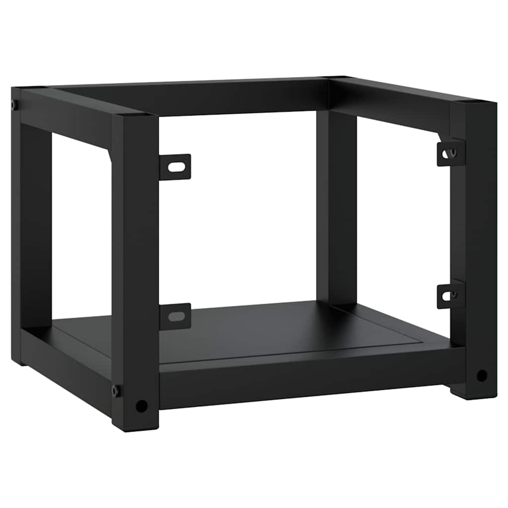 vidaXL Bathroom Washbasin Frame | Black | Powder-coated iron | Small 5