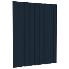 vidaXL Roof Panel 12 pcs Anthracite 60 x 45 cm Galvanised steel 1