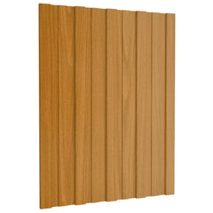 vidaXL Roof Panel 12 pcs Natural 60 x 45 cm Galvanised steel 1