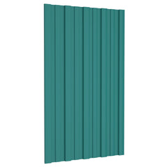 Roof Panel Galvanised steel 36 pcs Green 80 x 45 cm