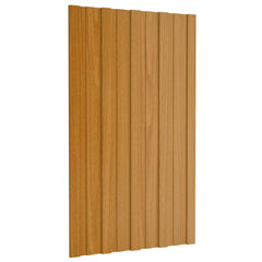 Roof Panel Galvanised steel 36 pcs Light wood 80 x 45 cm
