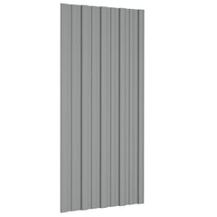 Roof Panel Galvanised steel 36 pcs Grey 100 x 45 cm