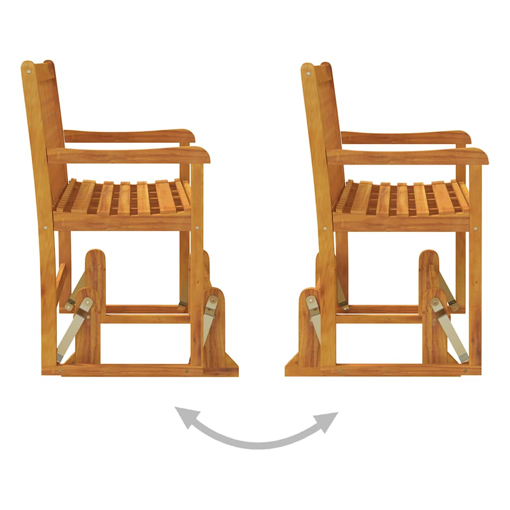 vidaXL Garden Swing Bench 110 cm Solid Acacia Wood 6