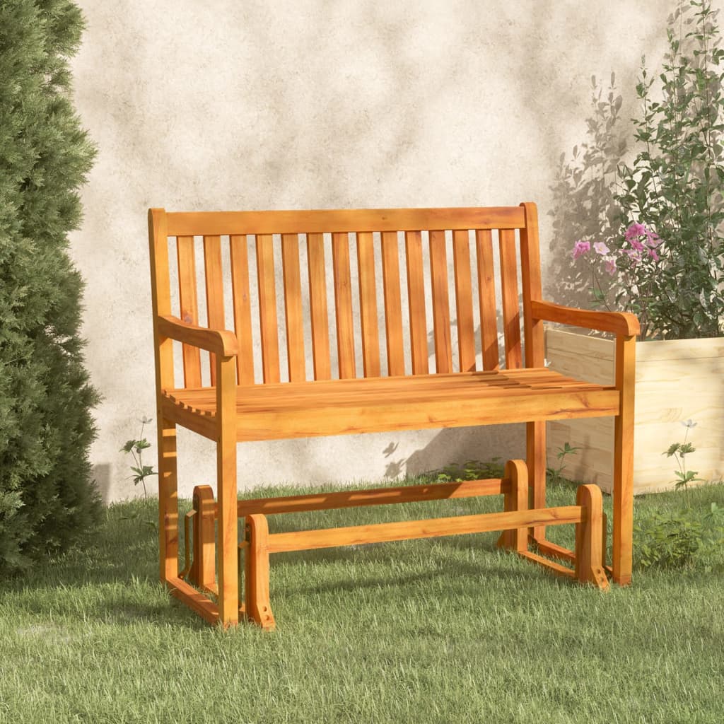 vidaXL Garden Swing Bench 110 cm Solid Acacia Wood 1