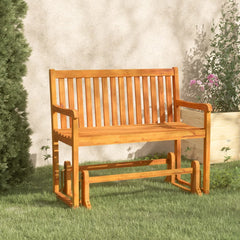 vidaXL Garden Swing Bench 110 cm Solid Acacia Wood 1