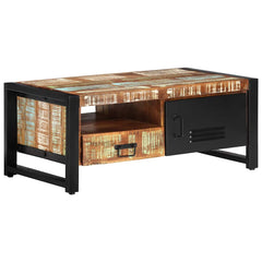 338221 vidaXL Coffee Table 100x50x41 cm Solid Wood Reclaimed 1