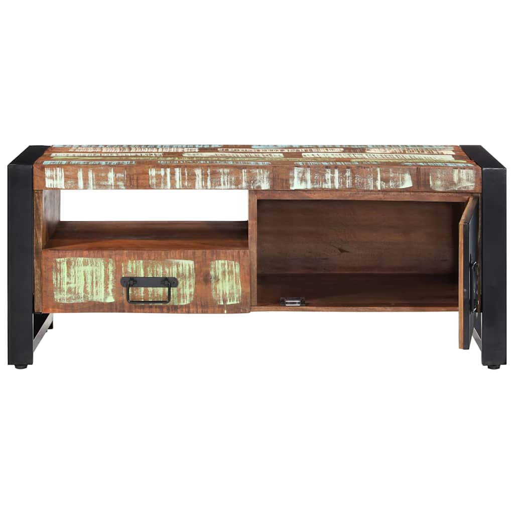 338221 vidaXL Coffee Table 100x50x41 cm Solid Wood Reclaimed 3