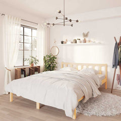 vidaXL Extra Long Bed Frame without Mattress Solid Wood Pine Natural