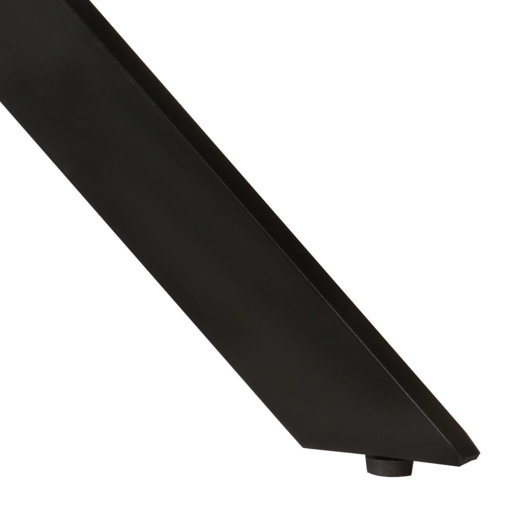 vidaXL Dining Table Ø110x78 cm Solid Wood Mango and Steel 4
