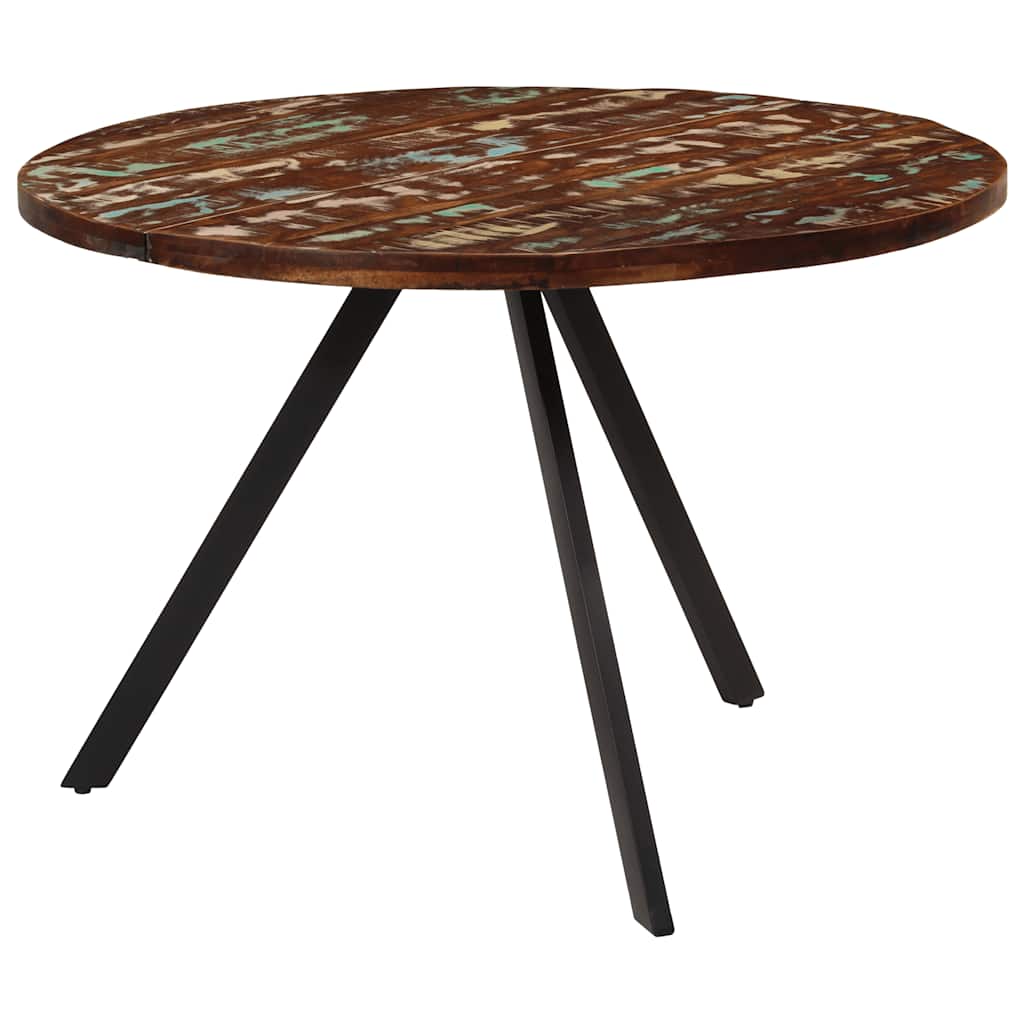 vidaXL Dining Table 110x75 cm Solid Wood Reclaimed 2