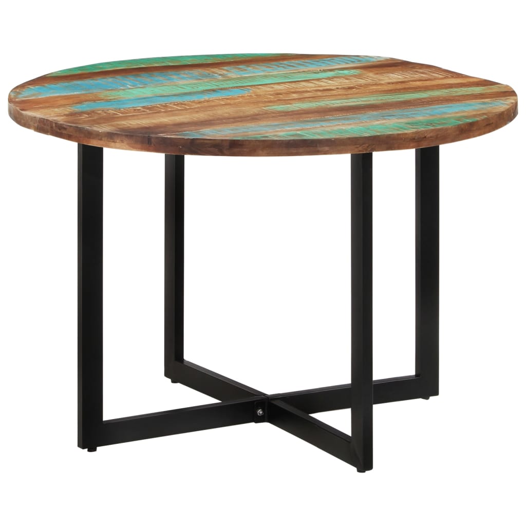 vidaXL Dining Table 110x75 cm Solid Wood Reclaimed 1