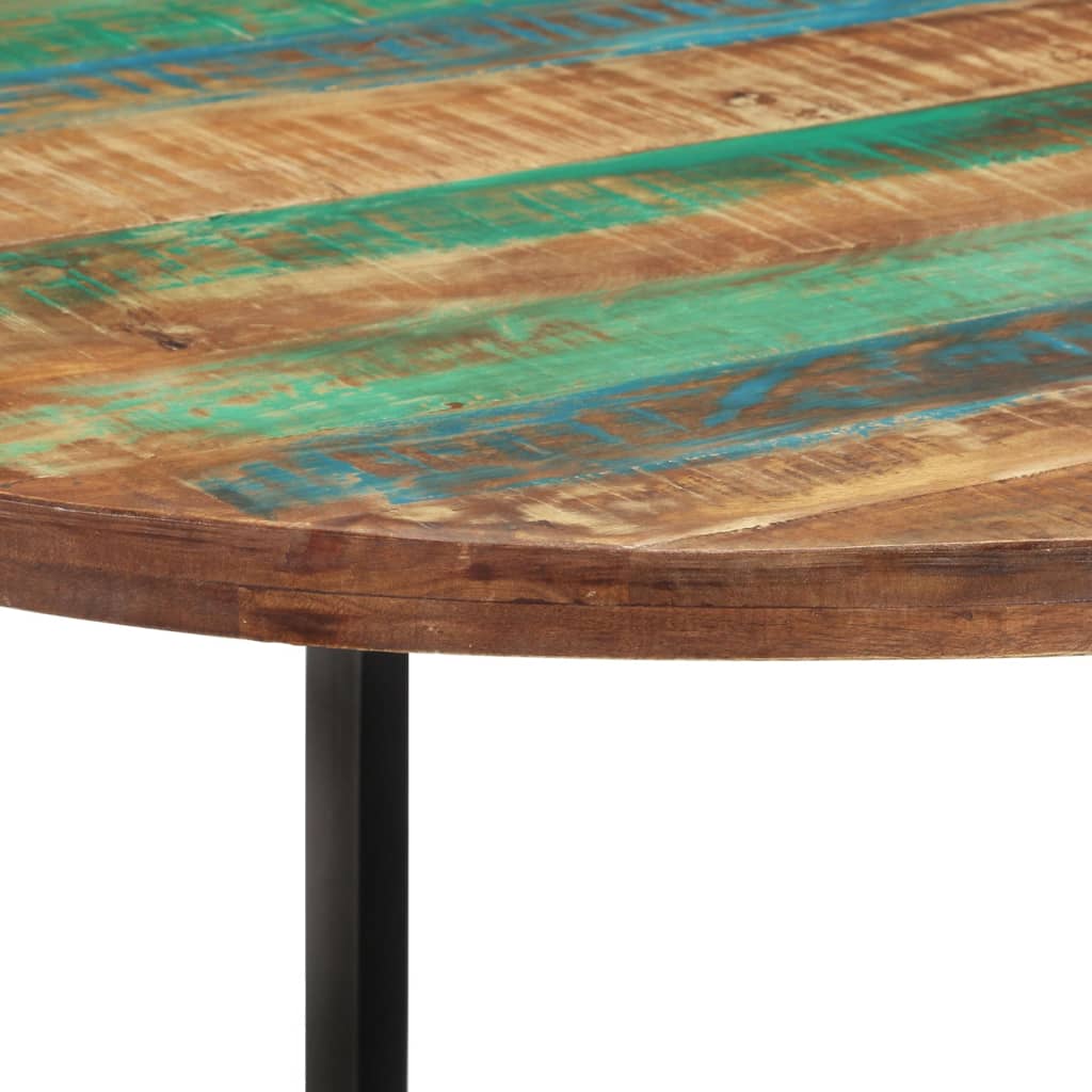 vidaXL Dining Table 110x75 cm Solid Wood Reclaimed 3