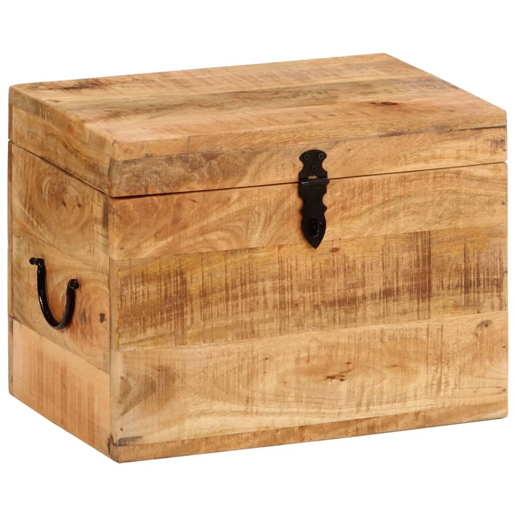 vidaXL Storage Box | Natural Wood | Solid Mango Wood | 39 x 28 x 31 cm 1