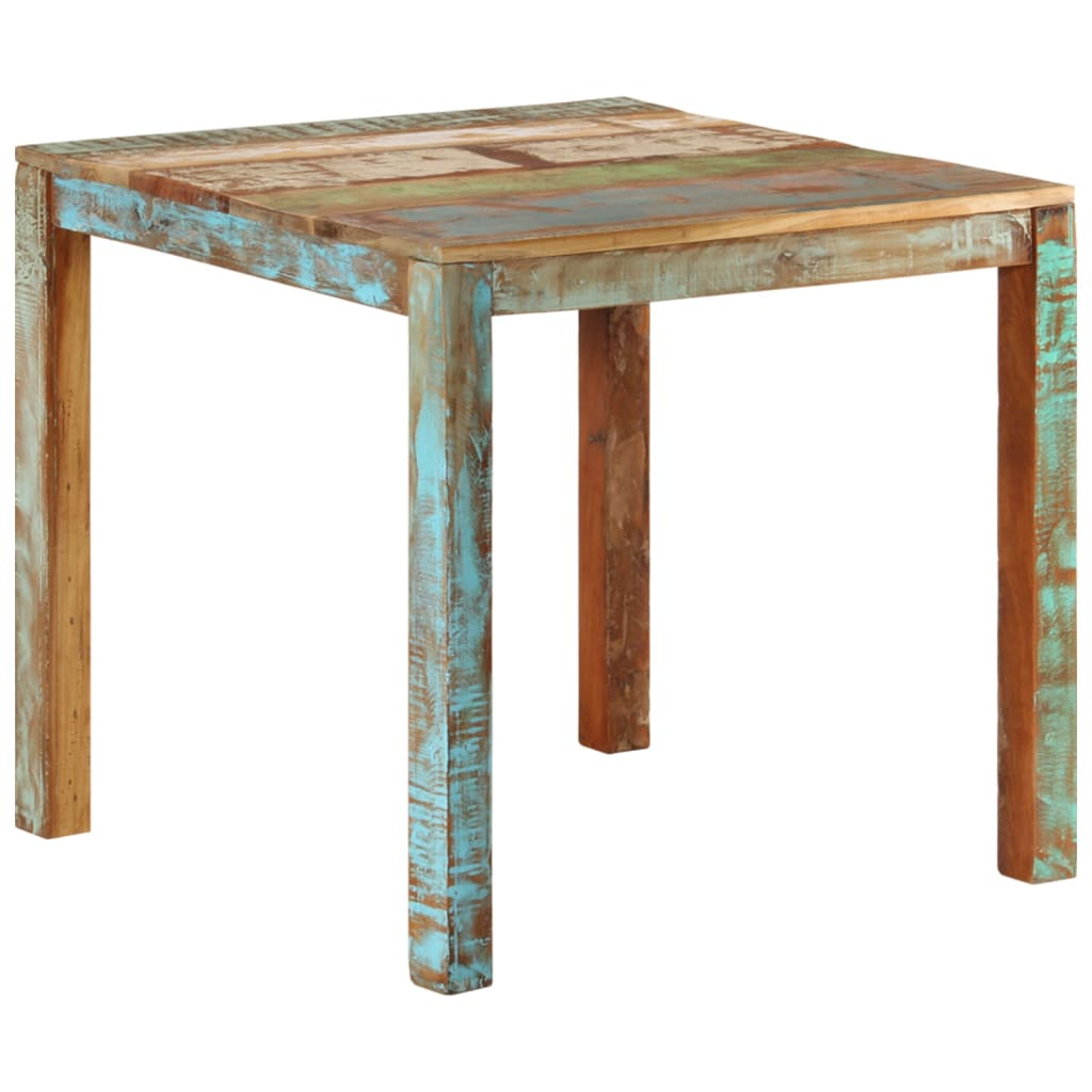 vidaXL Dining Table 82x80x76 cm Solid Reclaimed Wood 1