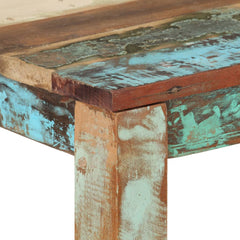 vidaXL Dining Table 82x80x76 cm Solid Reclaimed Wood 4