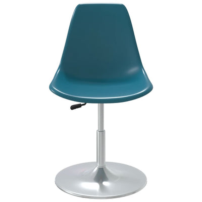 Swivel Dining Chairs 4 pcs Turquoise PP