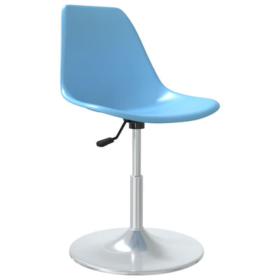 Swivel Dining Chairs 2 pcs Blue PP