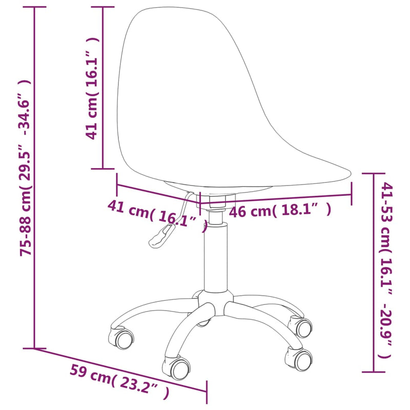 Swivel Dining Chairs 2 pcs Light Grey PP