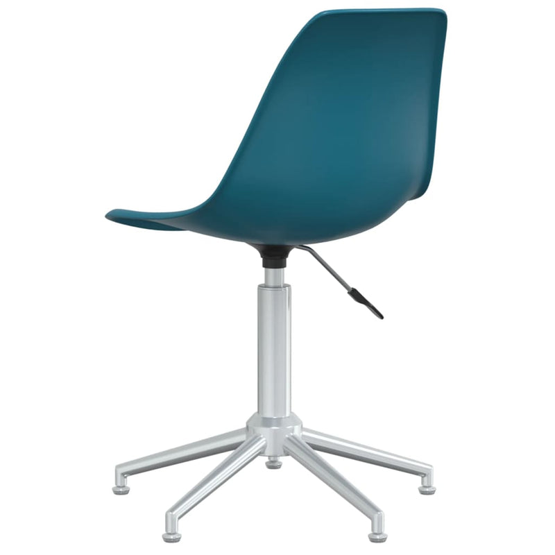 Swivel Dining Chairs 2 pcs Turquoise PP