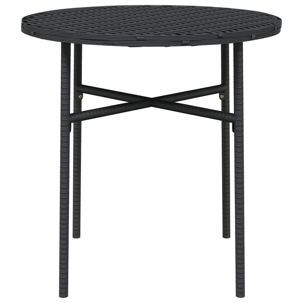 vidaXL Tea Table | Black | PE rattan, powder-coated steel, PP board | Medium 3