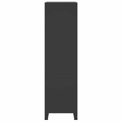 Industrial Wardrobe 90x50x180 cm Metal Black