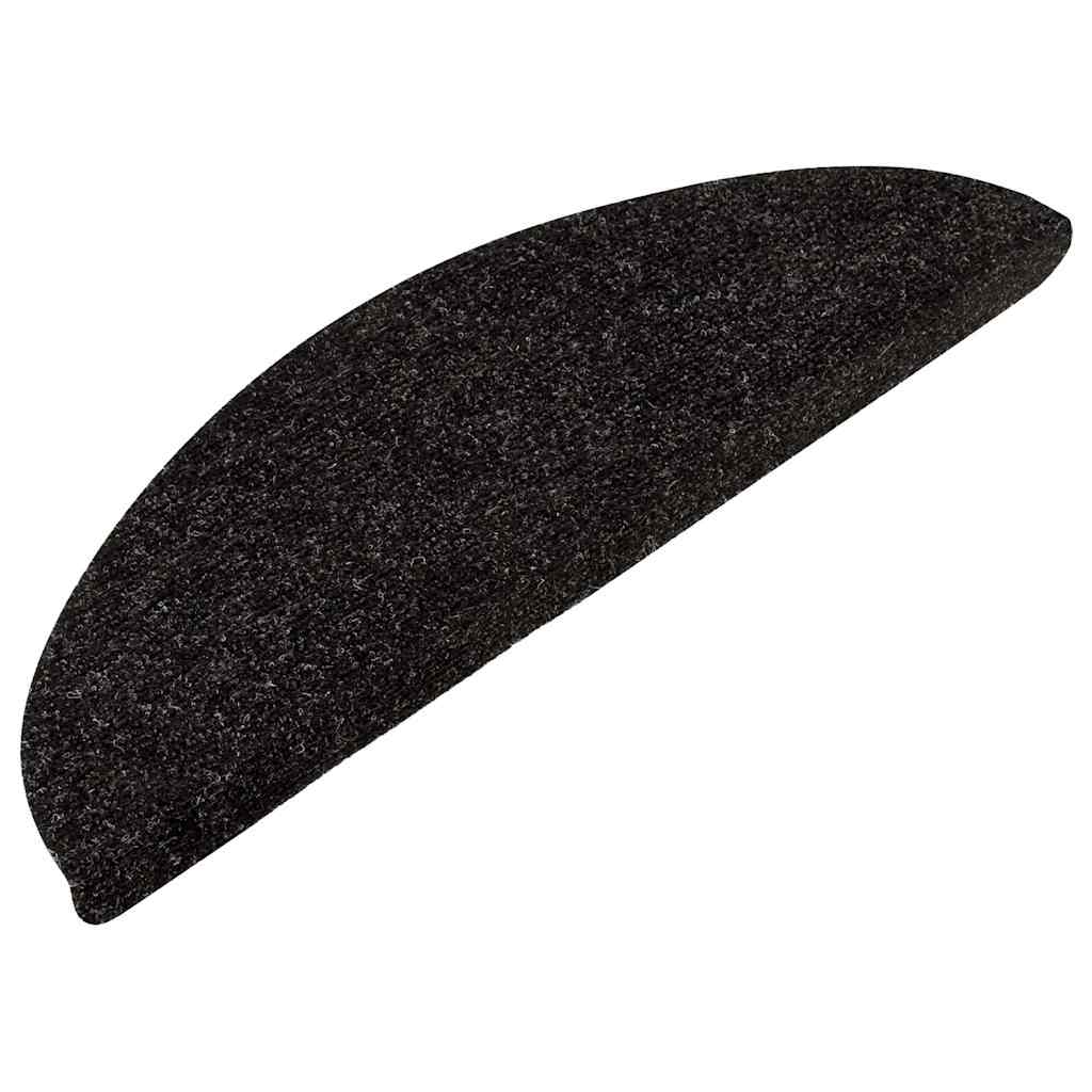 136389 vidaXL Stair Mats Self-adhesive 15 pcs 56x17x3 cm Anthracite 3